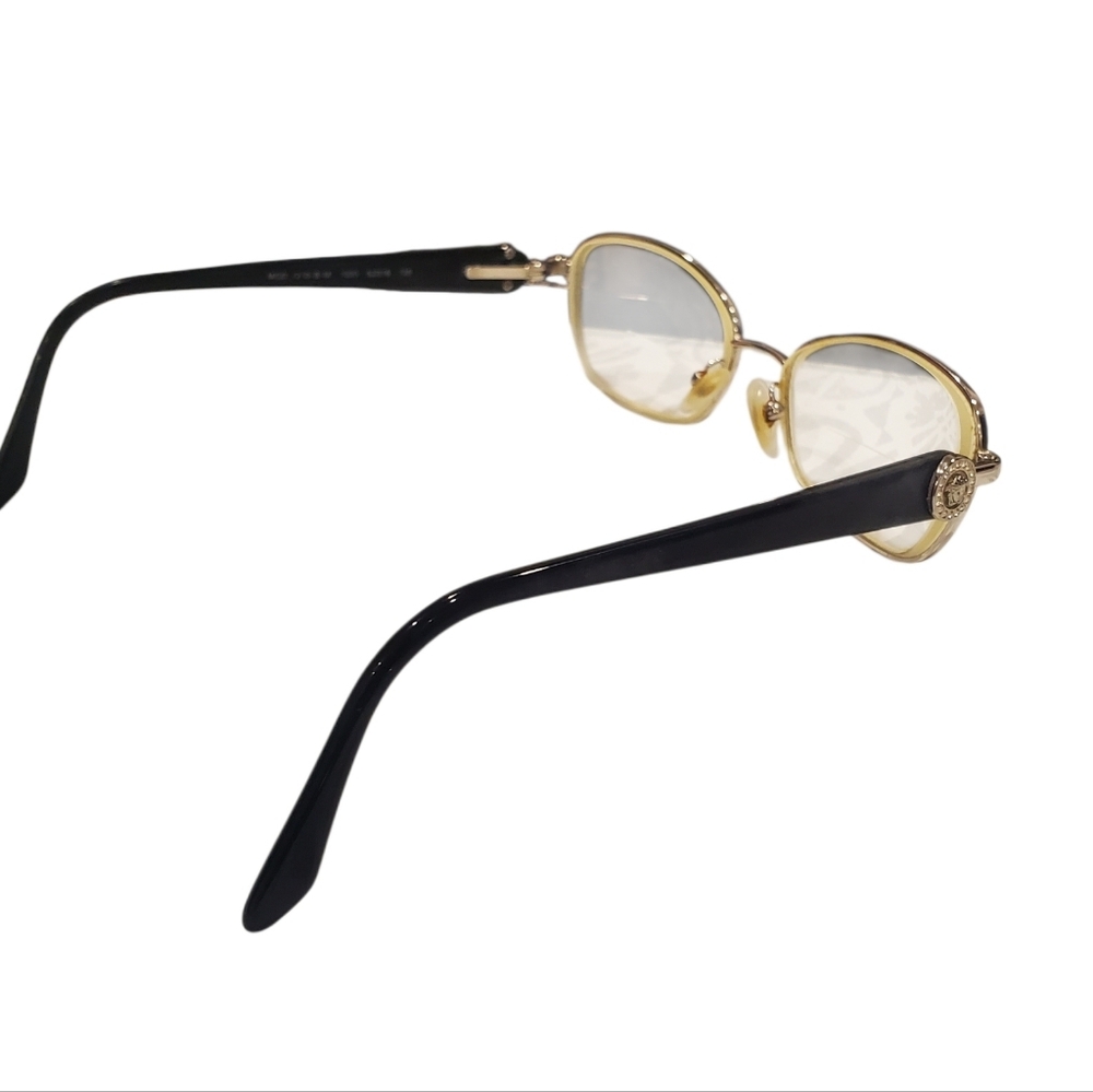 Vintage Versace Eyeglass Frames Glasses with Medusa & Swarovski Crystals - Picture 9 of 15
